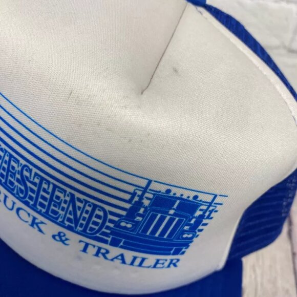 Vintage West End Truck & Trailer Trucker Hat Mesh Cap One Size Fits All Snapback - Picture 7 of 7